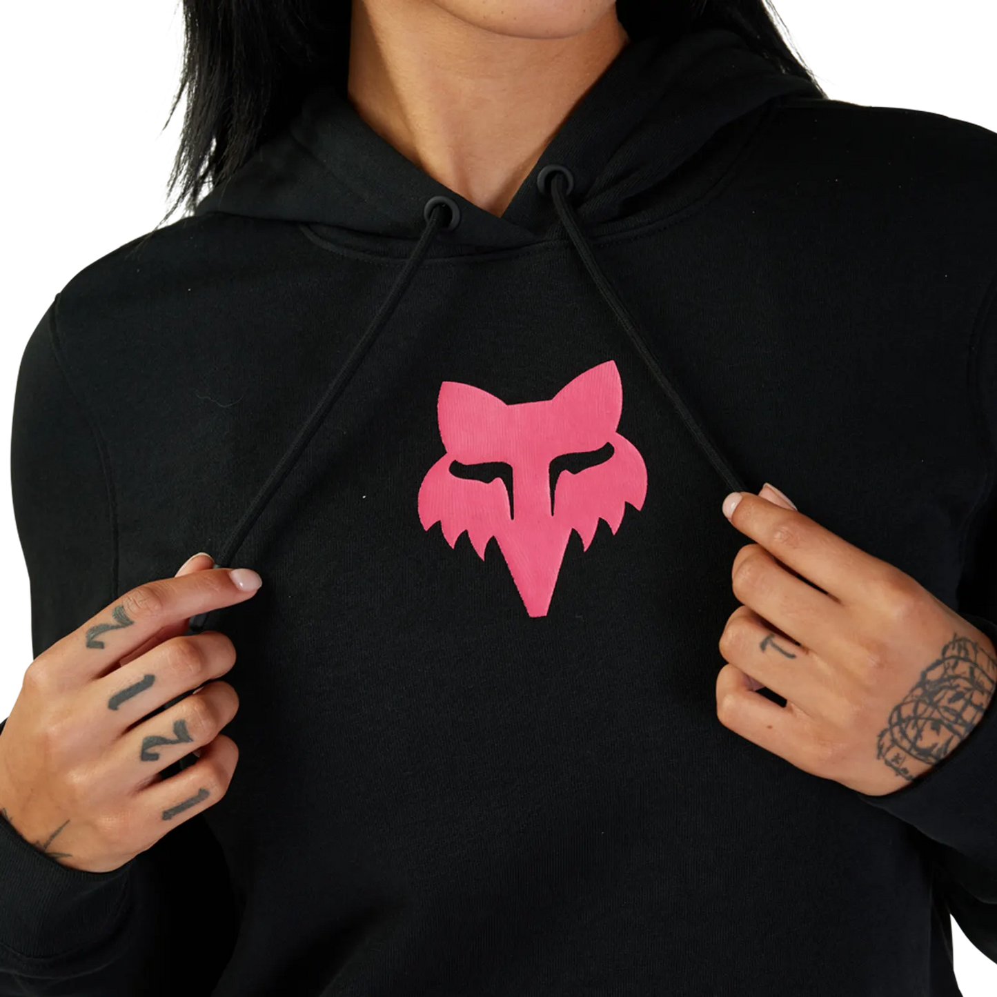 Sudadera con capucha FOX HEAD para mujer Negro/Rosa