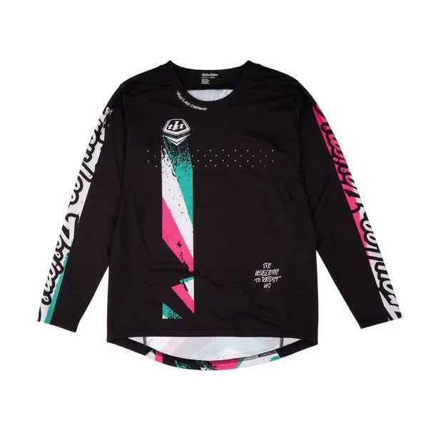 Maillot manga larga junior TROY LEE DESIGNS SPRINT FULL PULL Negro