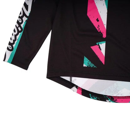 Maillot TROY LEE DESIGNS SPRINT FULL PULL Junior Mangas Largas Negro
