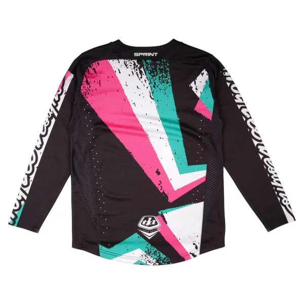 Maillot manga larga junior TROY LEE DESIGNS SPRINT FULL PULL Negro