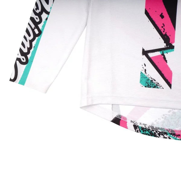 Maillot manga larga junior TROY LEE DESIGNS SPRINT FULL PULL Blanco