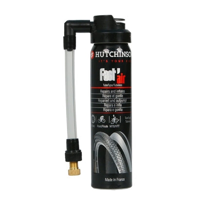 Spray Reparación de Pinchazos HUTCHINSON FAST'AIR con Válvula de Rosca 75 ml