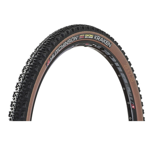 Pneu HUTCHINSON KRAKEN 29x2.3 RACING LAB HARDSKIN RACE RIPOST XC TUBELESS READY TRINGLE SOUPLE Noir-Marron