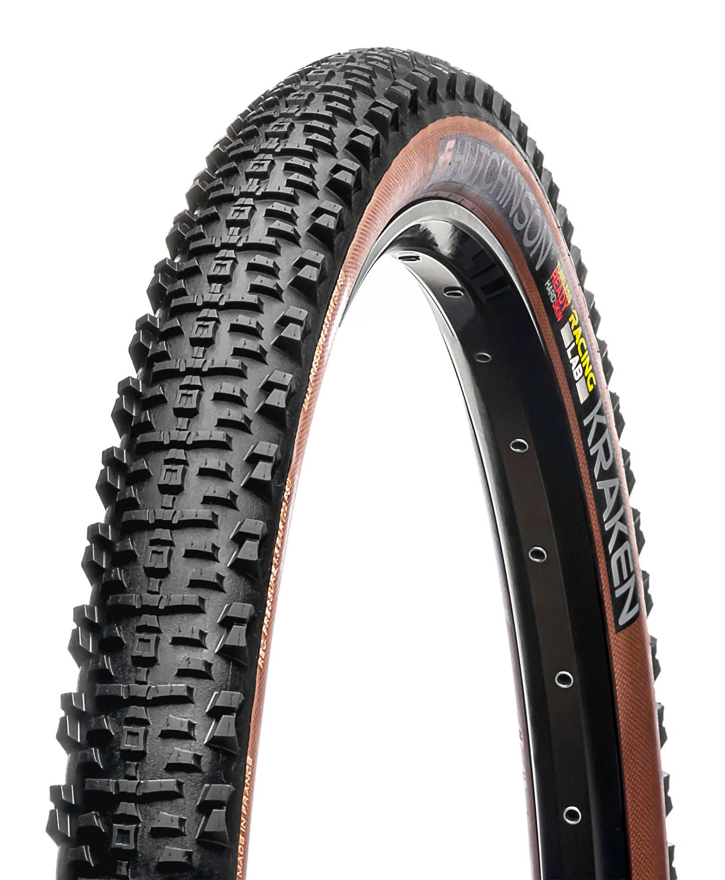 Neumático HUTCHINSON KRAKEN 29x2.40 Racing Lab Hardskin Race Ripost XC Tubeless Ready Blando Negro/Marrón