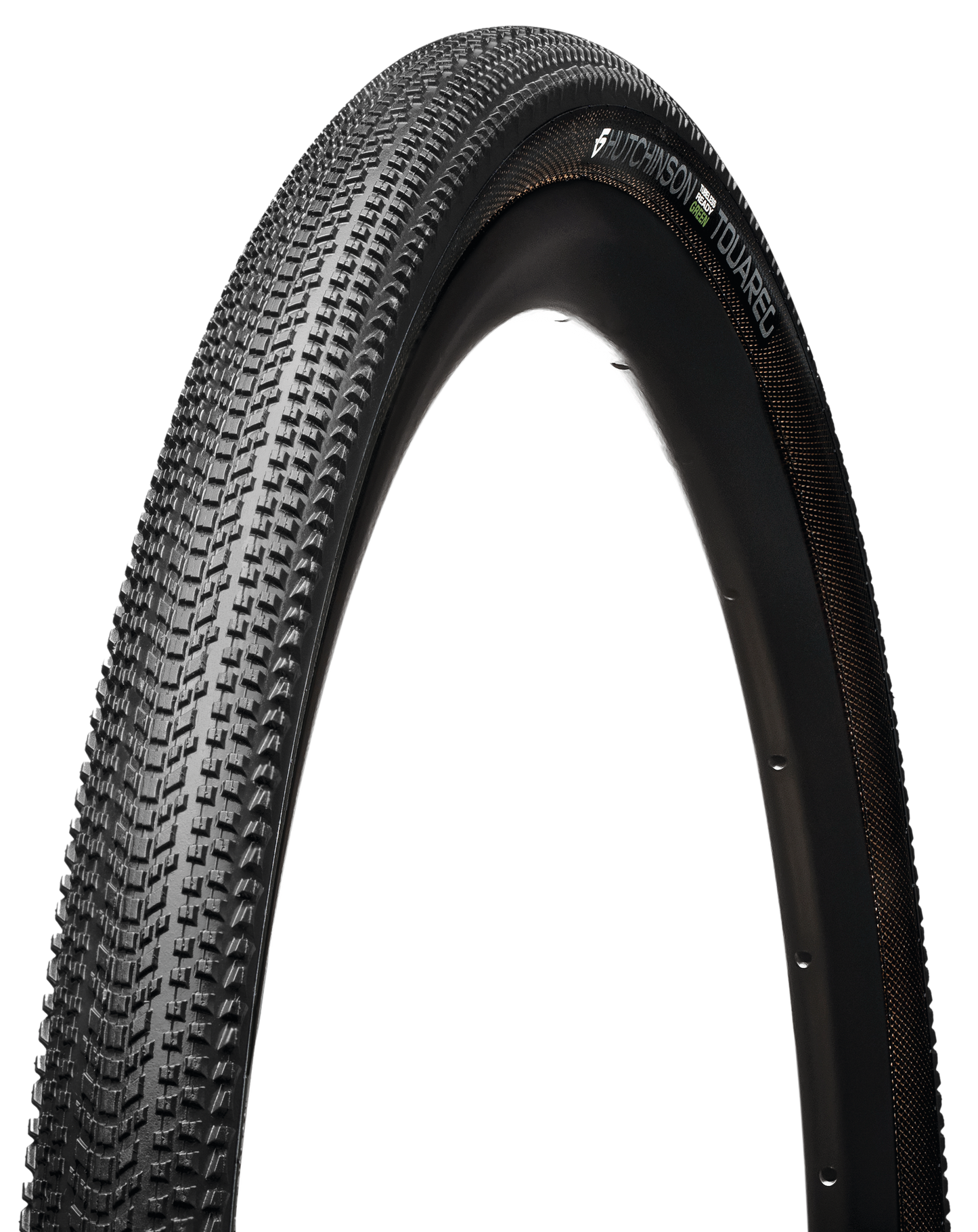 Neumático HUTCHINSON TOUAREG GREEN 700x40c Reinforced Hardskin Tubeless Ready Negro