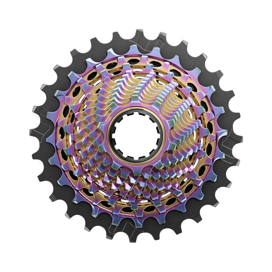 Cassette de 12 velocidades SRAM RED XG-1290 E1 Rainbow – foto principal sobre fondo blanco
