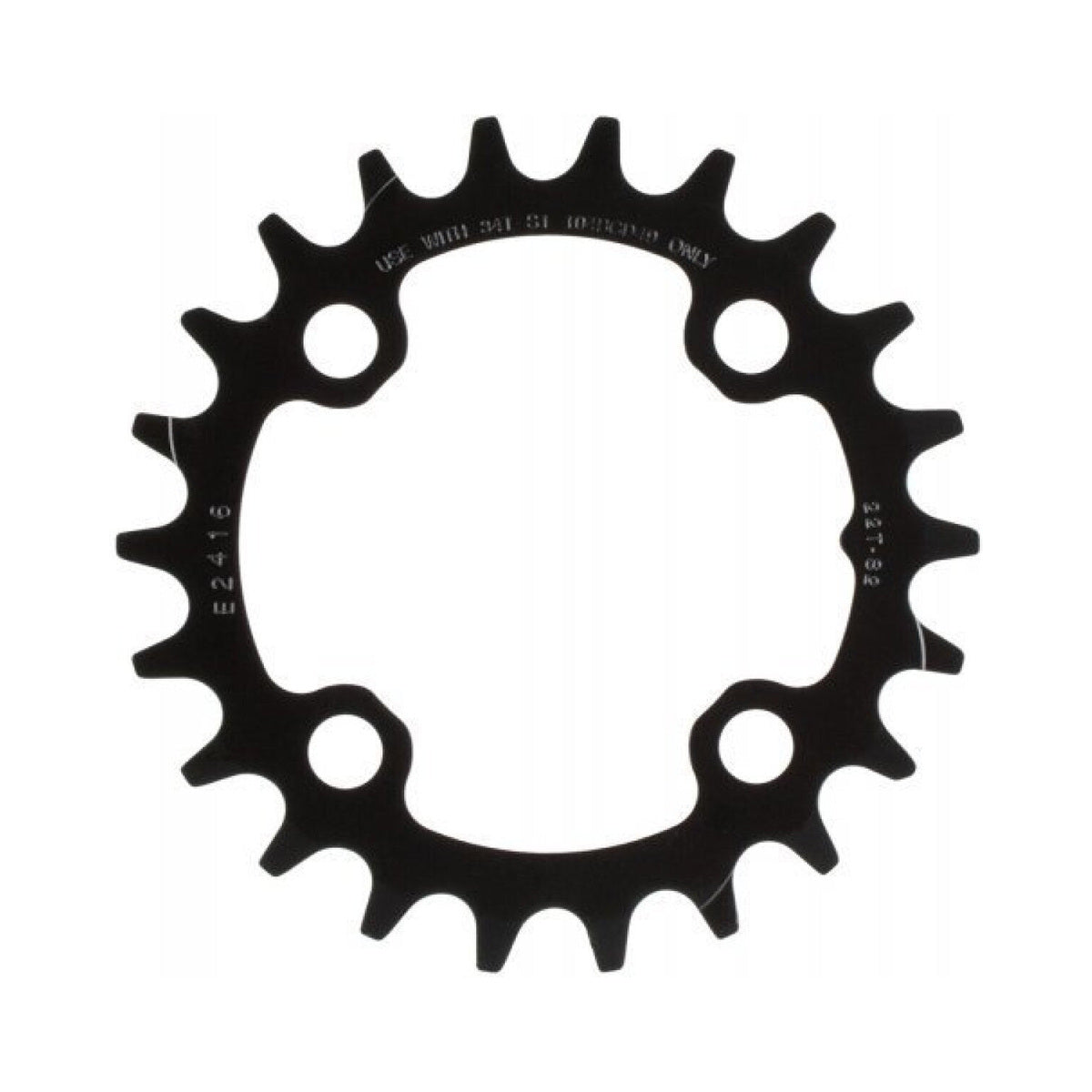 Plato interior SRAM MTB GX 10V de 4 tornillos, 64 mm — vista del plato sobre fondo blanco