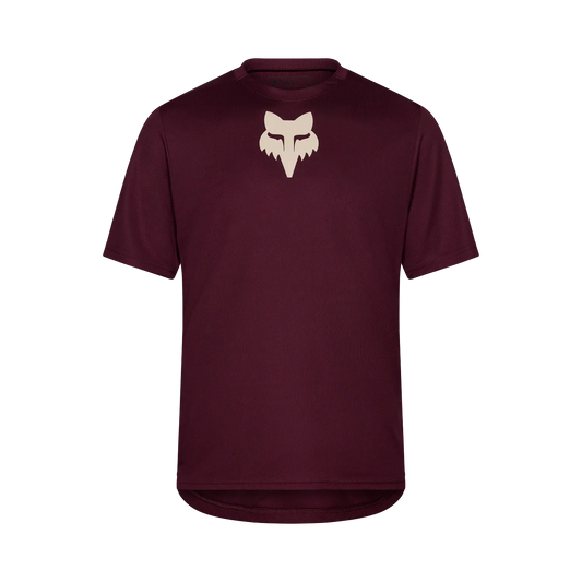 Maillot FOX RANGER FOX HEAD Manga Corta Burdeos