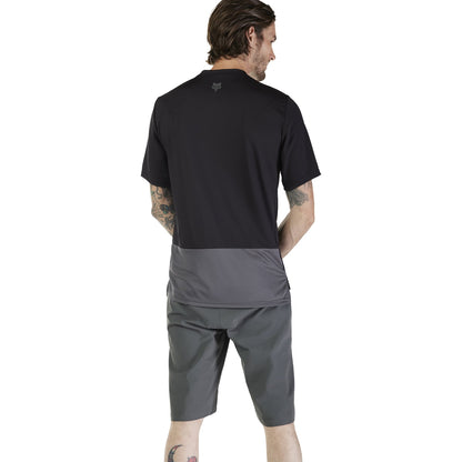 Maillot FOX RANGER WORDMARK Mangas Cortas Negro