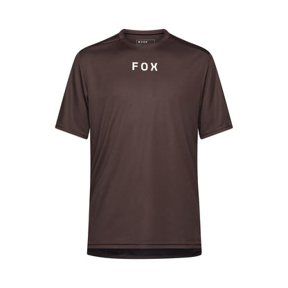 Maillot FOX RANGER WORDMARK Mangas Cortas Marrón