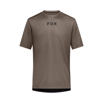 Maillot FOX RANGER WORDMARK Mangas Cortas Marrón Nutmeg