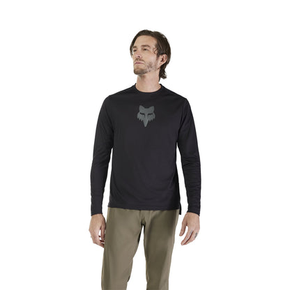 Maillot FOX RANGER FOX HEAD Manga Larga Negro