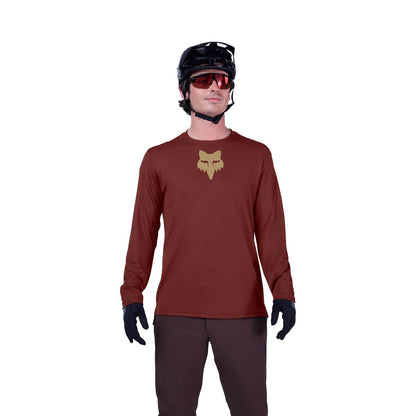 Maillot FOX RANGER FOX HEAD Mangas Largas Burdeos