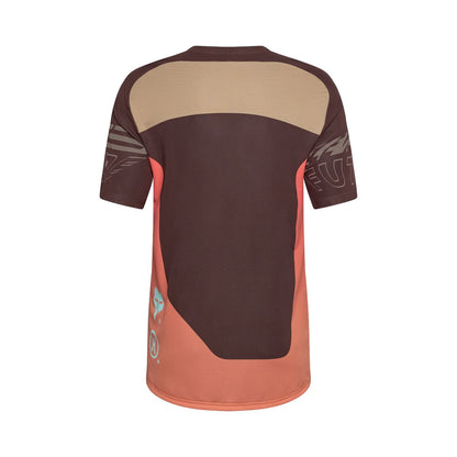Maillot FOX FLEXAIR ELEVATED Mangas Cortas Marrón/Naranja