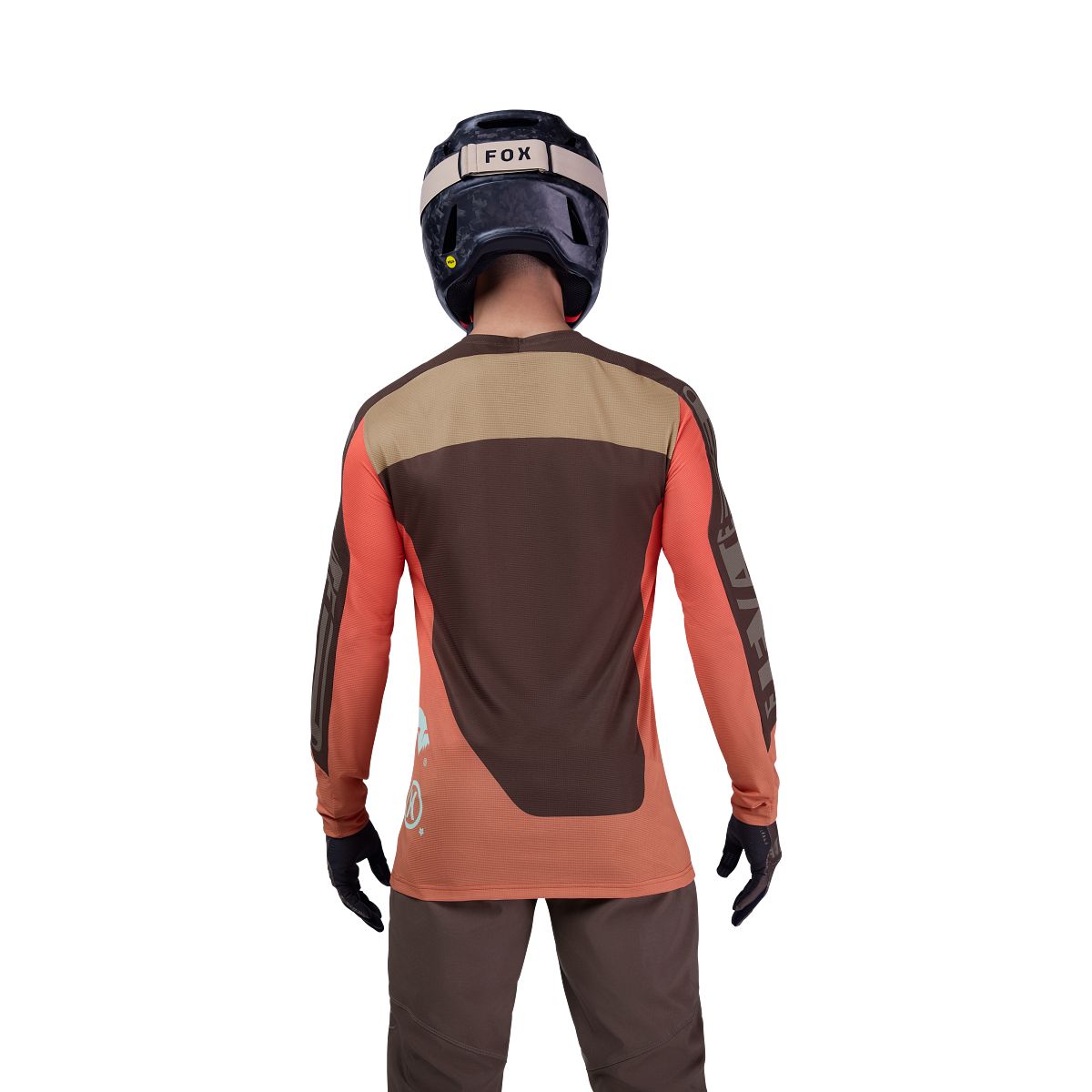 Maillot manga larga FOX FLEXAIR ELEVATED Marrón/Naranja
