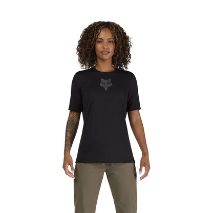 Maillot FOX RANGER HEAD Mujer Mangas Cortas Negro