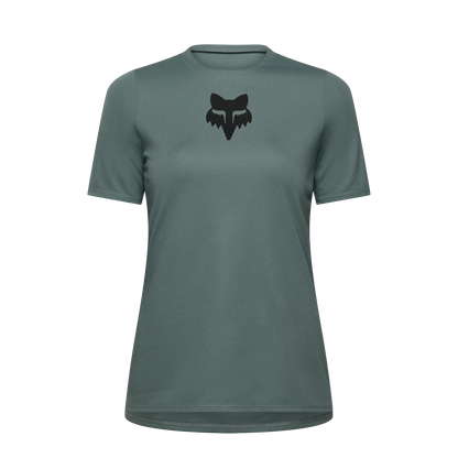 Maillot FOX RANGER HEAD para mujer de manga corta verde salvia