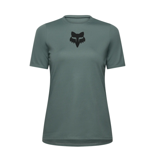 Maillot FOX RANGER HEAD para mujer de manga corta verde salvia