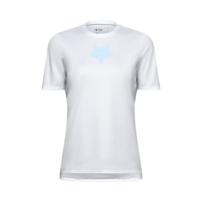 Maillot FOX RANGER HEAD Mujer Mangas Cortas Azul Pálido