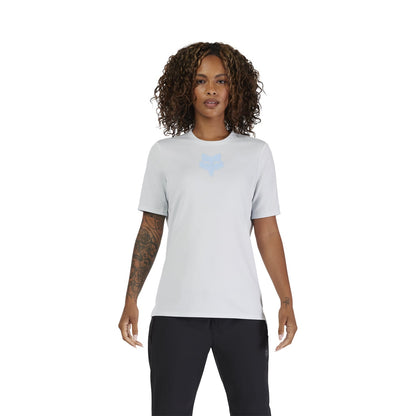 Maillot FOX RANGER HEAD Mujer Mangas Cortas Azul Pálido