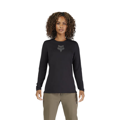 Maillot FOX RANGER HEAD Mujer Mangas Largas Negro