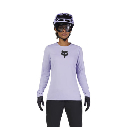 Maillot FOX RANGER HEAD Mujer Mangas Largas Lila