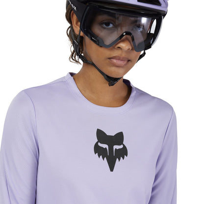 Maillot FOX RANGER HEAD Mujer Mangas Largas Lila