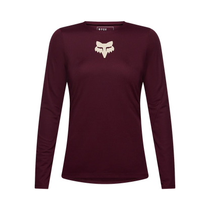 Maillot FOX RANGER FOX HEAD Mujer Manga Larga Burdeos