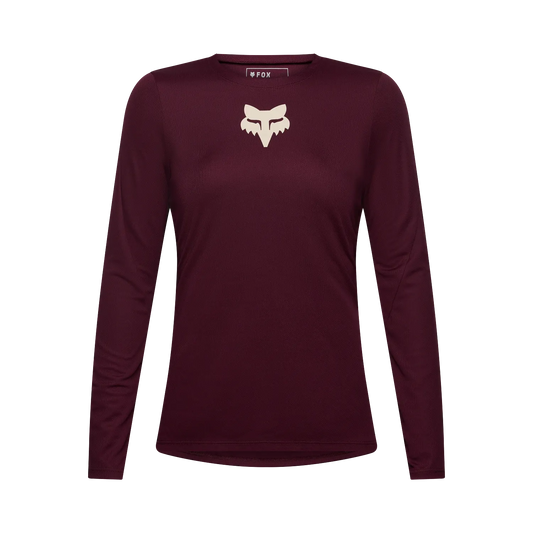 Maillot FOX RANGER FOX HEAD Mujer Manga Larga Burdeos