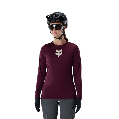 Maillot FOX RANGER FOX HEAD Mujer Manga Larga Burdeos