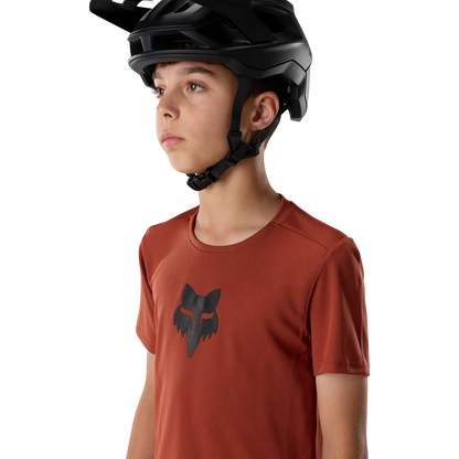 Maillot FOX RANGER HEAD Junior de manga corta Acid Scarlet