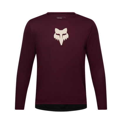 Maillot FOX RANGER FOX HEAD Junior Mangas Largas Burdeos