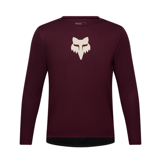 Maillot FOX RANGER FOX HEAD Junior Mangas Largas Burdeos