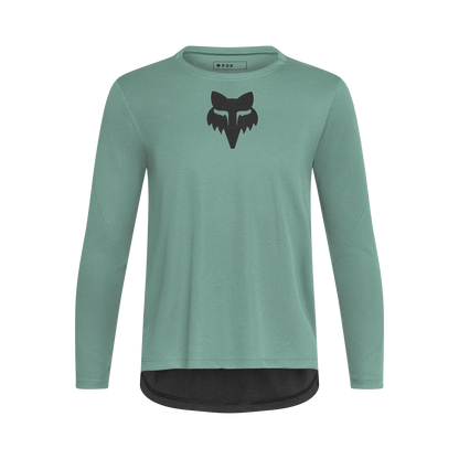 Maillot FOX RANGER FOUNDRY Junior Manga Larga Verde Salvia
