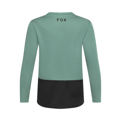 Maillot FOX RANGER FOUNDRY Junior Manga Larga Verde Salvia