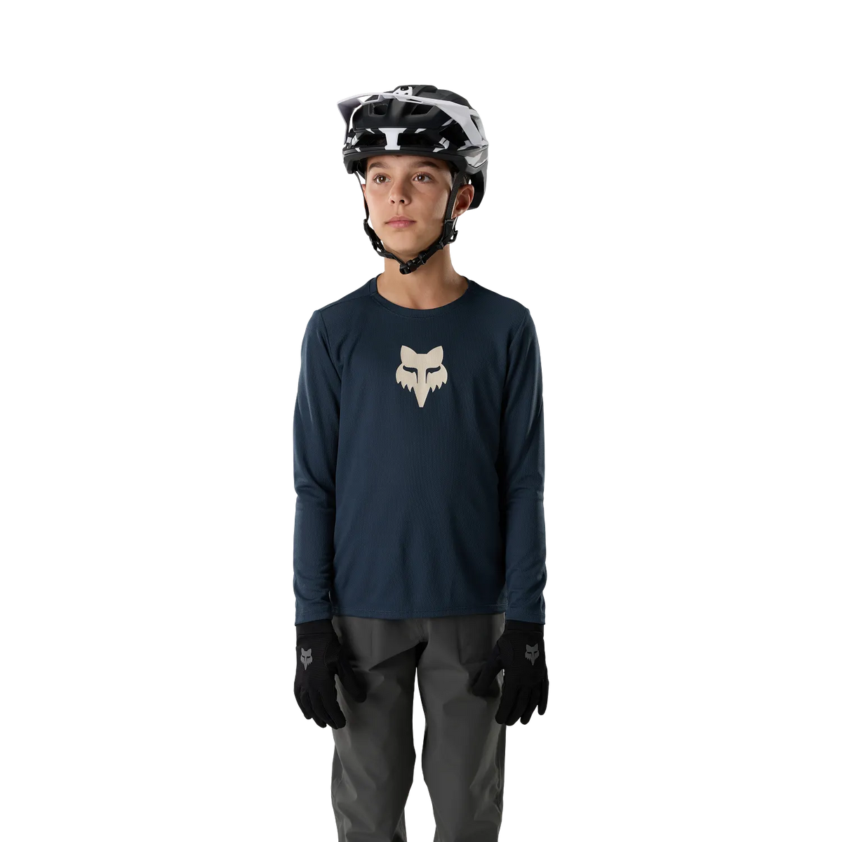 Maillot FOX RANGER FOX HEAD Junior Mangas Largas Azul Galaxy