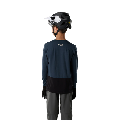 Maillot FOX RANGER FOX HEAD Junior Mangas Largas Azul Galaxy