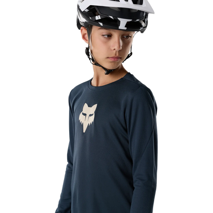 Maillot FOX RANGER FOX HEAD Junior Mangas Largas Azul Galaxy