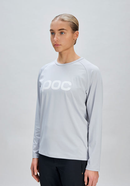 Maillot POC REFORM ENDURO Mangas Largas Mujer Gris Claro