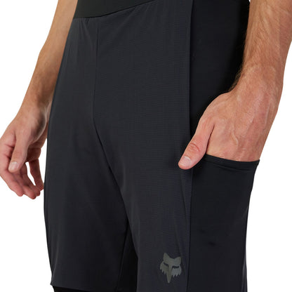 Culote-Short con Tirantes FOX FLEXAIR ASCENT CARGO Negro