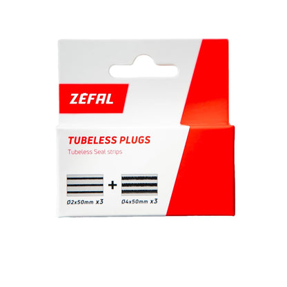 Mechas de reparación ZEFAL TUBELESS PLUGS (3 x Ø 2 mm + 3 x Ø 4 mm)