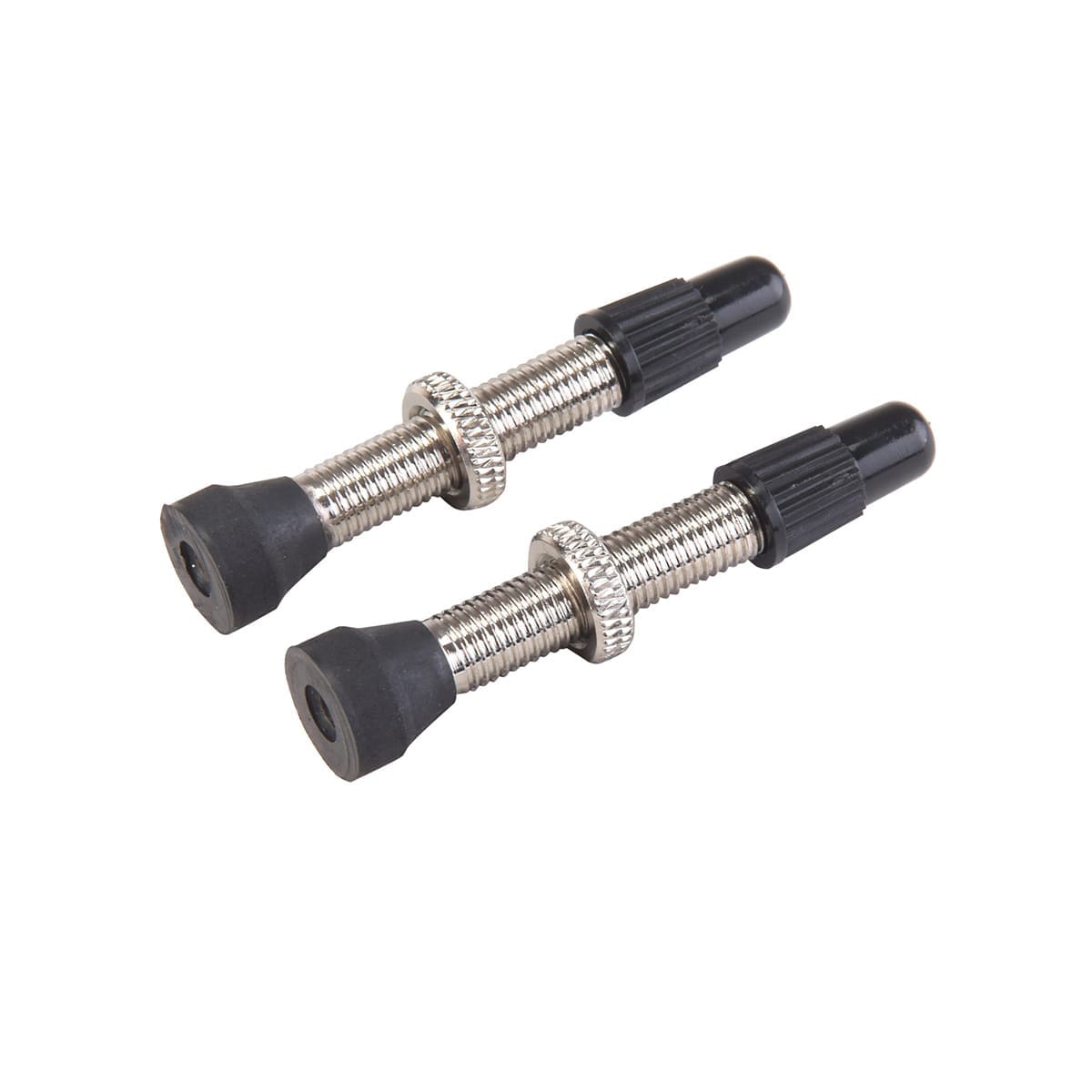 Lot de 2 Valves Presta VAR Laiton 35 mm Argent Mat