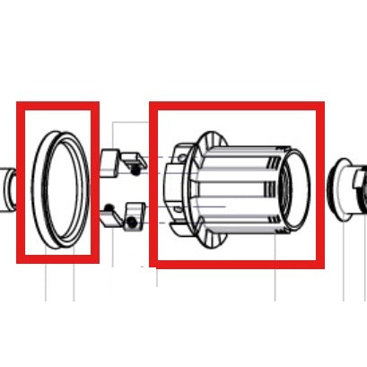 MAVIC ITS-4 CUERPO RUEDA LIBRE + JUNTA 2013 (SIN LLAVES)