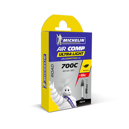Cámara de Aire MICHELIN A1 AIRCOMP ULTRALIGHT 700x18/25c Presta