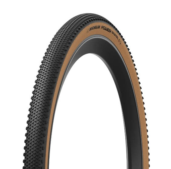 Neumático MICHELIN POWER GRAVEL Competition Line 700x35c Tubeless Ready Marrón