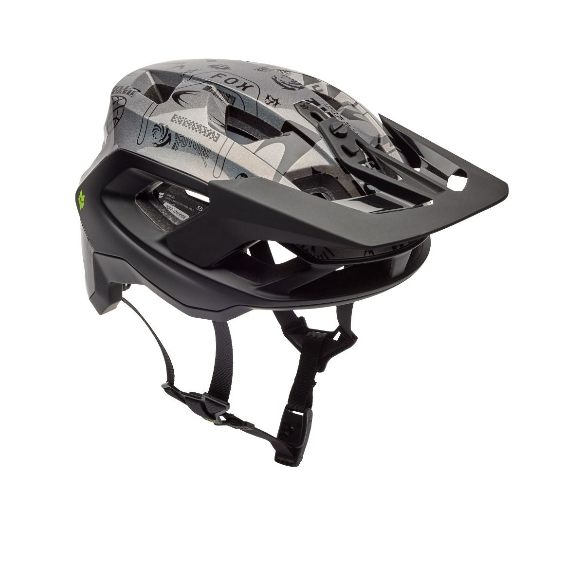 Casco MTB FOX SPEEDFRAME PRO LUNAR Negro/Gris - Edición especial
