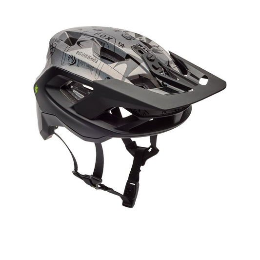 Casco MTB FOX SPEEDFRAME PRO LUNAR Negro/Gris - Edición especial