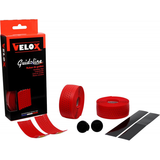 Cinta de manillar VELOX SOFT PERFOREE roja