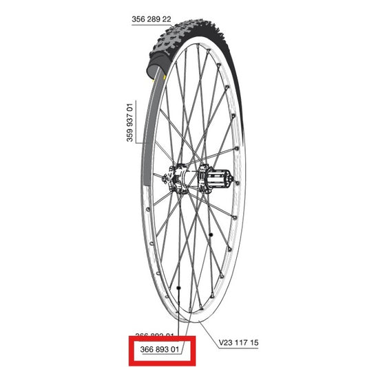 KIT 12 RADIOS TRASEROS MAVIC CROSSROC/CROSSRIDE UST/CROSSMAX ELITE/XA ELITE 27,5" ALLROAD ELITE ROUTE+ 650 275MM