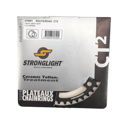 Plato interior 10/11V STRONGLIGHT CT² Tipo S 130 mm negro